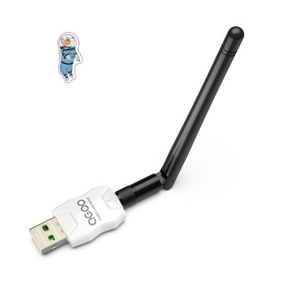 Class 1 Long Range Bluetooth Adapter for PC, QGOO USB Bluetooth Adapter for PC 5.3+EDR, Dongle Receiver Support Windows10/8.1/8/7white-078