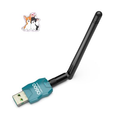 Class 1 Long Range Bluetooth Adapter for PC, QGOO USB Bluetooth Adapter for PC 5.3+EDR, Dongle Receiver Support Windows10/8.1/8/7green-039