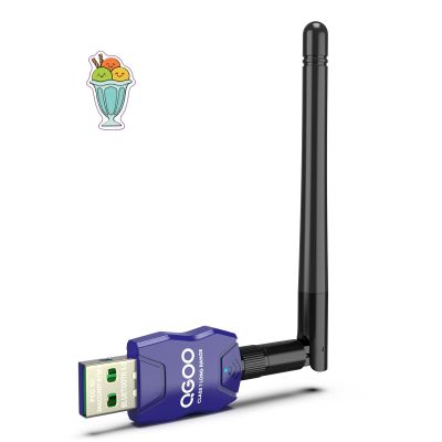 Class 1 Long Range Bluetooth Adapter for PC, QGOO USB Bluetooth Adapter for PC 5.3+EDR, Dongle Receiver Support Windows10/8.1/8/7blue-115