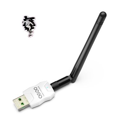 Class 1 Long Range Bluetooth Adapter for PC, QGOO USB Bluetooth Adapter for PC 5.3+EDR, Dongle Receiver Support Windows10/8.1/8/7white-115
