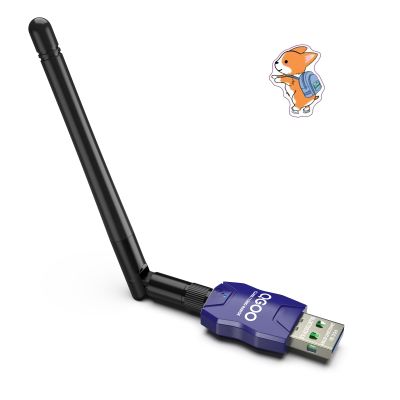 Class 1 Long Range Bluetooth Adapter for PC, QGOO USB Bluetooth Adapter for PC 5.3+EDR, Dongle Receiver Support Windows10/8.1/8/7blue-024