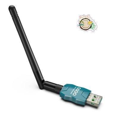 Class 1 Long Range Bluetooth Adapter for PC, QGOO USB Bluetooth Adapter for PC 5.3+EDR, Dongle Receiver Support Windows10/8.1/8/7green-212