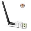 Class 1 Long Range Bluetooth Adapter for PC, QGOO USB Bluetooth Adapter for PC 5.3+EDR, Dongle Receiver Support Windows10/8.1/8/7white-070 view 1