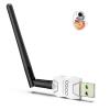 Class 1 Long Range Bluetooth Adapter for PC, QGOO USB Bluetooth Adapter for PC 5.3+EDR, Dongle Receiver Support Windows10/8.1/8/7white-139 view 1