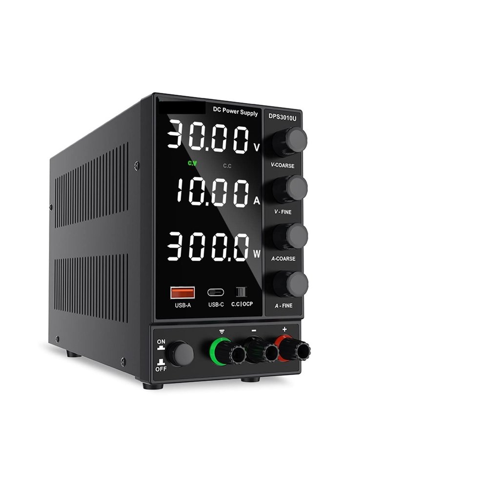 PULME dc Power Supply Adjustable 4-Digit DC Power Supply Lab Power Supply 30V 10A 60V 5A Switching Power Supply DPS3010U AC220V 110V (Color : DPS3010U 30V 10A)