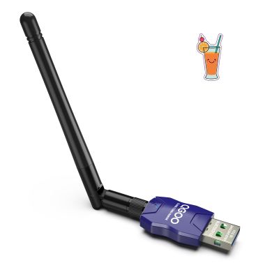 Class 1 Long Range Bluetooth Adapter for PC, QGOO USB Bluetooth Adapter for PC 5.3+EDR, Dongle Receiver Support Windows10/8.1/8/7blue-155