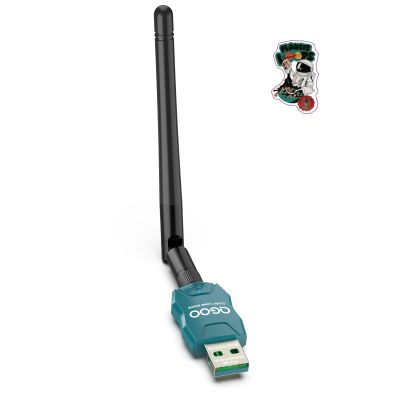 Class 1 Long Range Bluetooth Adapter for PC, QGOO USB Bluetooth Adapter for PC 5.3+EDR, Dongle Receiver Support Windows10/8.1/8/7green-231