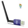 Class 1 Long Range Bluetooth Adapter for PC, QGOO USB Bluetooth Adapter for PC 5.3+EDR, Dongle Receiver Support Windows10/8.1/8/7blue-119 view 1