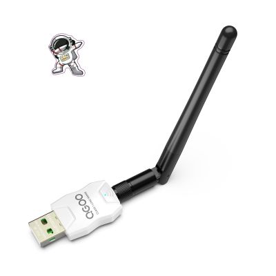 Class 1 Long Range Bluetooth Adapter for PC, QGOO USB Bluetooth Adapter for PC 5.3+EDR, Dongle Receiver Support Windows10/8.1/8/7white-108