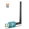 Class 1 Long Range Bluetooth Adapter for PC, QGOO USB Bluetooth Adapter for PC 5.3+EDR, Dongle Receiver Support Windows10/8.1/8/7green-005 view 1