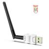 Class 1 Long Range Bluetooth Adapter for PC, QGOO USB Bluetooth Adapter for PC 5.3+EDR, Dongle Receiver Support Windows10/8.1/8/7white-235 view 1