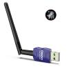 Class 1 Long Range Bluetooth Adapter for PC, QGOO USB Bluetooth Adapter for PC 5.3+EDR, Dongle Receiver Support Windows10/8.1/8/7blue-104