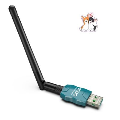 Class 1 Long Range Bluetooth Adapter for PC, QGOO USB Bluetooth Adapter for PC 5.3+EDR, Dongle Receiver Support Windows10/8.1/8/7green-041