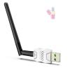 Class 1 Long Range Bluetooth Adapter for PC, QGOO USB Bluetooth Adapter for PC 5.3+EDR, Dongle Receiver Support Windows10/8.1/8/7white-170 view 1