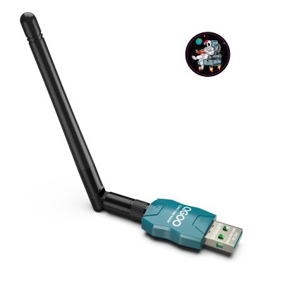 Class 1 Long Range Bluetooth Adapter for PC, QGOO USB Bluetooth Adapter for PC 5.3+EDR, Dongle Receiver Support Windows10/8.1/8/7green-108