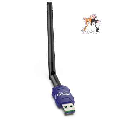 Class 1 Long Range Bluetooth Adapter for PC, QGOO USB Bluetooth Adapter for PC 5.3+EDR, Dongle Receiver Support Windows10/8.1/8/7blue-039