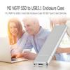 Aluminum Alloy NGFF to USB3.1 Type-C M.2 SSD Hard Disk Case Adapter External Enclosure Box Transfer Rate 6Gb/S Accessory Part view 3