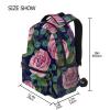 ALAZA Pink Rose Blue Backpack for Women Men,Travel Casual Daypack College Bookbag Laptop Bag Work Business Shoulder Bag Fit for 14 Inch Laptop view 2