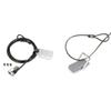 Kensington Universal 3-in-1 Combination Laptop Lock, Computer Security Locking Cable - Resettable Version (K62316WW) & Desk Mount Anchor Accessory for Cable Locks (K64613WW) view 1