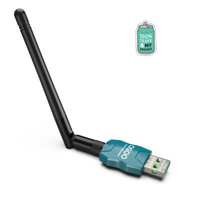 Class 1 Long Range Bluetooth Adapter for PC, QGOO USB Bluetooth Adapter for PC 5.3+EDR, Dongle Receiver Support Windows10/8.1/8/7green-184