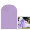 KONPON Purple Ripples Arched Frame Fabric Cover for Birthday Partied Double-Sided Stretchy Chiara Backdrops Arched Wall Stands Covers Arch Backdrop Cover 3x6ft view 1