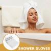 Cabilock 20pcs Disposable Exfoliating Shower Gloves Double-sided Bathing Mitts for Body Scrub Easy to Use Bath Gloves for Home Salon Travel and Spa view 2