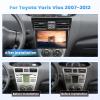 Roinvou [2G+64G] Car Radio for Toyota Yaris Vios 2007-2012 with Wireless Carplay/Android Auto, 9 Inch Android 13 IPS Touch Screen Car Stereo, Bluetooth, GPS Navi, WiFi, SWC, 28UI, DSP + Backup Camera view 2