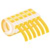 NineLeaf 6 Pack Compatible for Dymo 521208 3D Embossing Label Maker Label Tape 1/2'' 12mm White on Yellow 3D Plastic Labels for Organizer Xpress Pro, MoTEX E101 E404, Office Mate II view 1