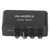 AU-402RCA Audio Switcher, Bidirectional Audio Switcher 4 Way Stereo L R Sound Channel 4 in 2 Out RCA Splitter Selector for DVD Stereo Speaker CD Player view 1
