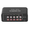 AU-402RCA Audio Switcher, Bidirectional Audio Switcher 4 Way Stereo L R Sound Channel 4 in 2 Out RCA Splitter Selector for DVD Stereo Speaker CD Player view 2