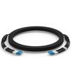 E-link 50Meters 165ft LC to LC Outdoor Armored 6 Core Fiber Patch Cable, 9/125 SM Fiber Optic Cable Single-Mode Fiber Optic Cable Patch Cord Jumper LC-LC Armored Patch Cables LSZH, 5.0mm view 1