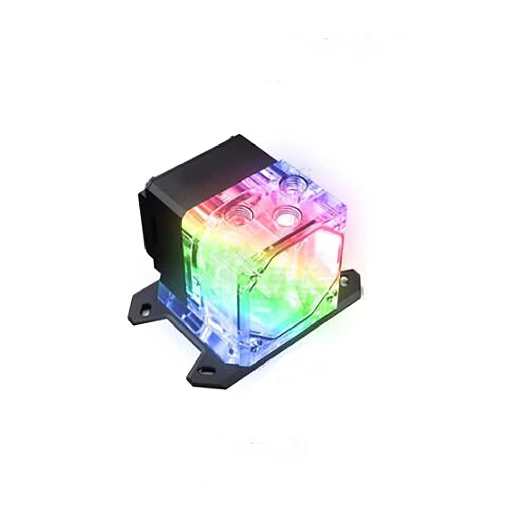 CPU Water Block Water Tank PWM Pump for Intel LGA AMD Ryzen FM1 FM2,I7 I9 Integrated Watercooler ITX Case Kit (for AMD)