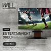 WALL Entertainment Shelf for TV Stand Model V4 - Perfect for DVD/Blu-ray Player, Video Game Console, Digital Video Recorder [DVR], Cable Box - Satin Black view 3