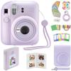 Fujifilm Instax Mini 12 Instant Camera with Case, Decoration Stickers, Frames, Photo Album and More Accessory kit (Lilac Purple) view 1