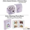 Fujifilm Instax Mini 12 Instant Camera with Case, Decoration Stickers, Frames, Photo Album and More Accessory kit (Lilac Purple) view 4