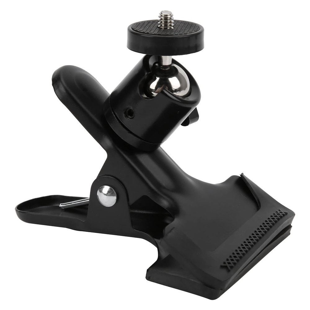 Tripod Camera Clip Holder Mount with 360 Degree Rotate Ball Head 1/4in Screw for Laptop Tripod Camera Mount Clip for DSLR Video Photofor Shoot Studio