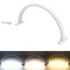 25W -Shaped LED Beauty Desk Lamp, 3000K-6500K Adjustable Brightness, Unique Design, Essential Tool for Eyelash Extensions, Eyebrow ing, and Nail Art (White) view 2