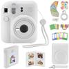 Fujifilm Instax Mini 12 Instant Camera with Case, Decoration Stickers, Frames, Photo Album and More Accessory kit (Clay White) view 1