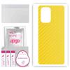 apgo Protective Skin Sticker for The Back Compatible with Xiaomi Mi 11X, Wrap Film, Foil, Vinyl - Pattern Carbon Yellow view 1