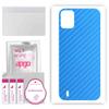 apgo Protective Skin Sticker for The Back Compatible with Doogee X93, Wrap Film, Foil, Vinyl - Pattern Carbon Blue view 1