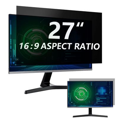 [3 Pack] Computer Privacy Screen 27 Inch for 16:9 Widescreen Monitor, Removable Eye Protection Anti Glare Blue Light Computer Screen Privacy Shield, Data Confidentiality Shield Privacy Screen 27 in