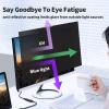 [3 Pack] Computer Privacy Screen 27 Inch for 16:9 Widescreen Monitor, Removable Eye Protection Anti Glare Blue Light Computer Screen Privacy Shield, Data Confidentiality Shield Privacy Screen 27 in view 4