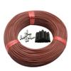 GatherTOOL 20-100Meters Infrared Warm Floor Cable 2.0mm 12K 33ohm/m Electric Carbon Heating Wire Coil Fiber Wire Floor Hotline Thickening (Color : 40M) view 1