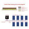 GatherTOOL 20-100Meters Infrared Warm Floor Cable 2.0mm 12K 33ohm/m Electric Carbon Heating Wire Coil Fiber Wire Floor Hotline Thickening (Color : 40M) view 2