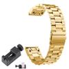 Compatible with Garmin Instinct 2 Solar Watch Bands, Adjustable Metal Watch Strap Replacement Wristband for Garmin Instinct 2 Solar 45mm Accessories (Gold) view 4