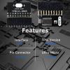 TPM2.0 Encryption Security Module, GA 20-1 Pin 2 * 10P TPM Remote Card Encryption Security Board, Compatible with 2.0 System, for for view 3