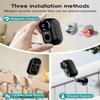 ZUMIMALL Solar Security Cameras Wireless Outdoor, 2K Outdoor Camera Wireless Solar Powered, 2.4G WiFi Battery Camera, 3MP Color Night Vision, Magnetic Mount,Siren,PIR/AI Analyse, IP66, Cloud, Alexa view 3