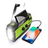4000mAh Weather Radio Portable Emergency Radio with 3 Ways Powered AM/FM/NOAA Weather Alert Portable Radio with SOS Alarm Flashlight Reading Lamp and Cellphone Charger view 1