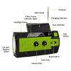4000mAh Weather Radio Portable Emergency Radio with 3 Ways Powered AM/FM/NOAA Weather Alert Portable Radio with SOS Alarm Flashlight Reading Lamp and Cellphone Charger view 2