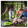 4000mAh Weather Radio Portable Emergency Radio with 3 Ways Powered AM/FM/NOAA Weather Alert Portable Radio with SOS Alarm Flashlight Reading Lamp and Cellphone Charger view 3